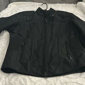 Harley-Davidson Women’s Riding XFRG Nylon Jacket, full armor, black, size Large.